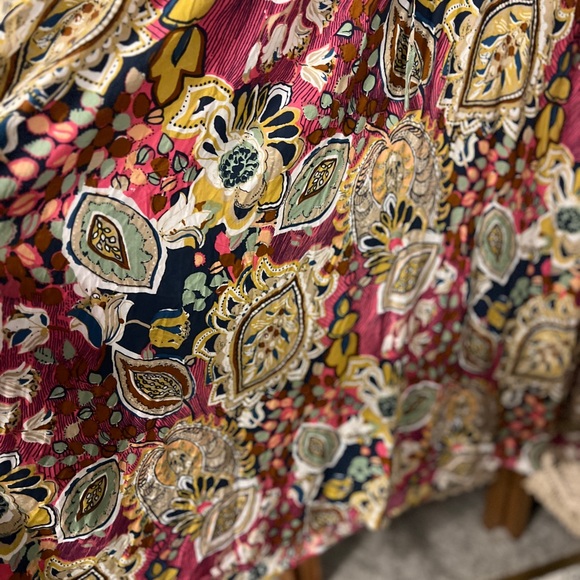 Umgee Tiered Floral Paisley Midi Dress - Picture 4 of 9